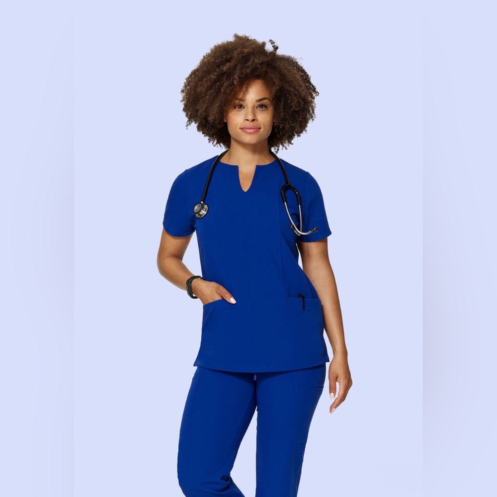 Mandala Galaxy Blue Scrub Set